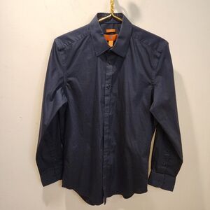 EGARA Men's  Black  Button-Up Shirt Size 32/33